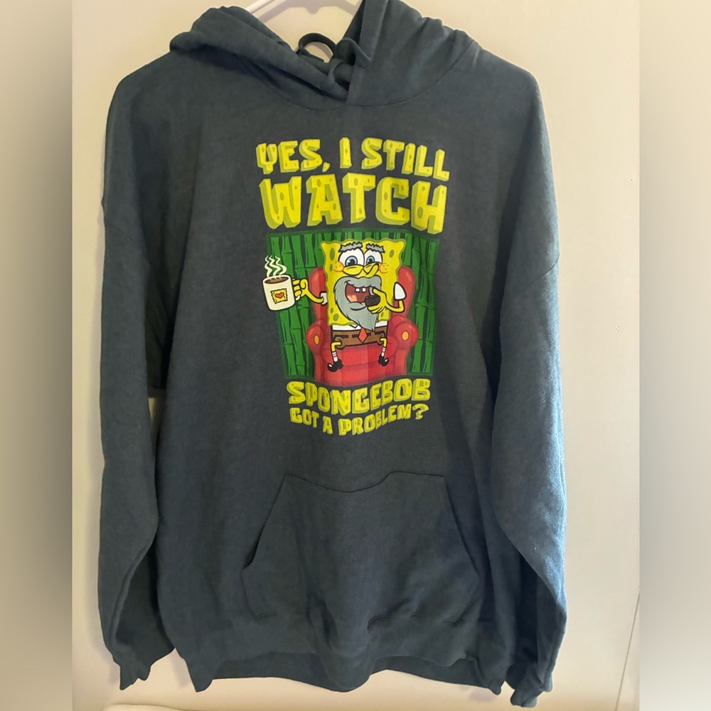 NWOT Nickelodeon SpongeBob “ Yes I Still Watch SpongeBob” Men’s Hoodie XL